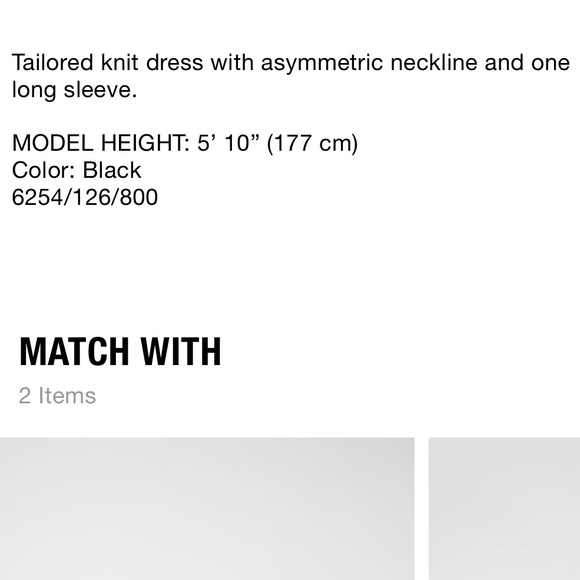 ZARA 2020 tailored knitted fitted black dress - Picture 11 of 11